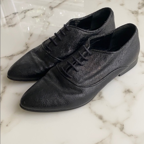 ALL SAINTS black pointy toe shoes - Picture 1 of 7